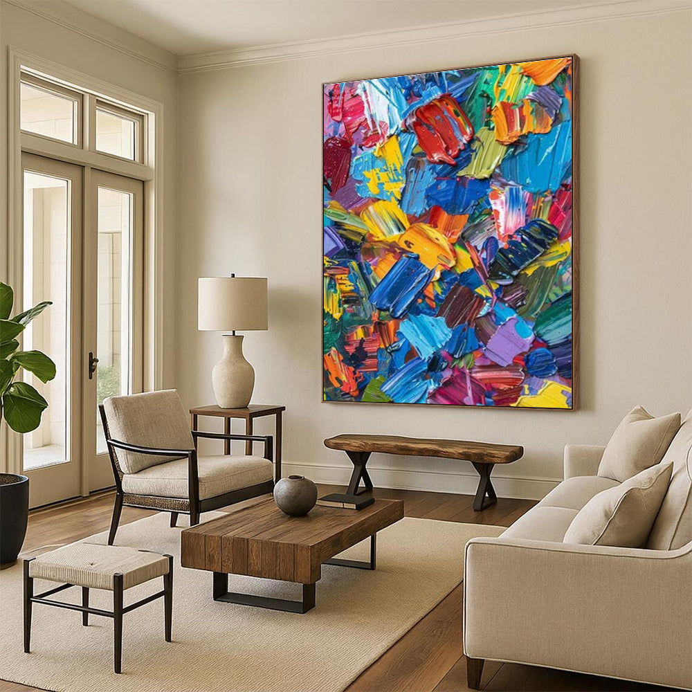 Colorful Paint Splashes Art for Creative Studio & Modern Kids’ Playroom DLZ1531
