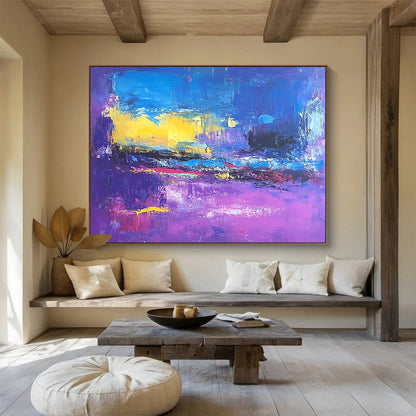 Vivid Color Field Abstract Art for Contemporary Art Fair & Trendy Rooftop Bar SC044