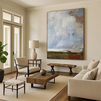 Textured Landscape Art for Countryside Inn & Nature - Lover's Home DLZ2047