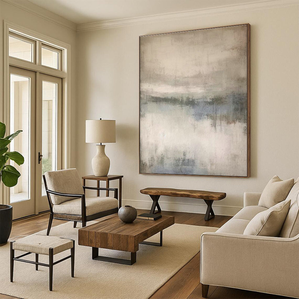 Soft - Toned Abstract Art for Nursery & Cozy Reading Nook