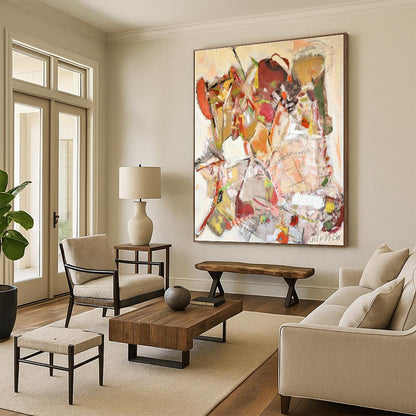 Colorful Collage Abstract Art for Creative Studio & Art - Centric Café DLZ2080