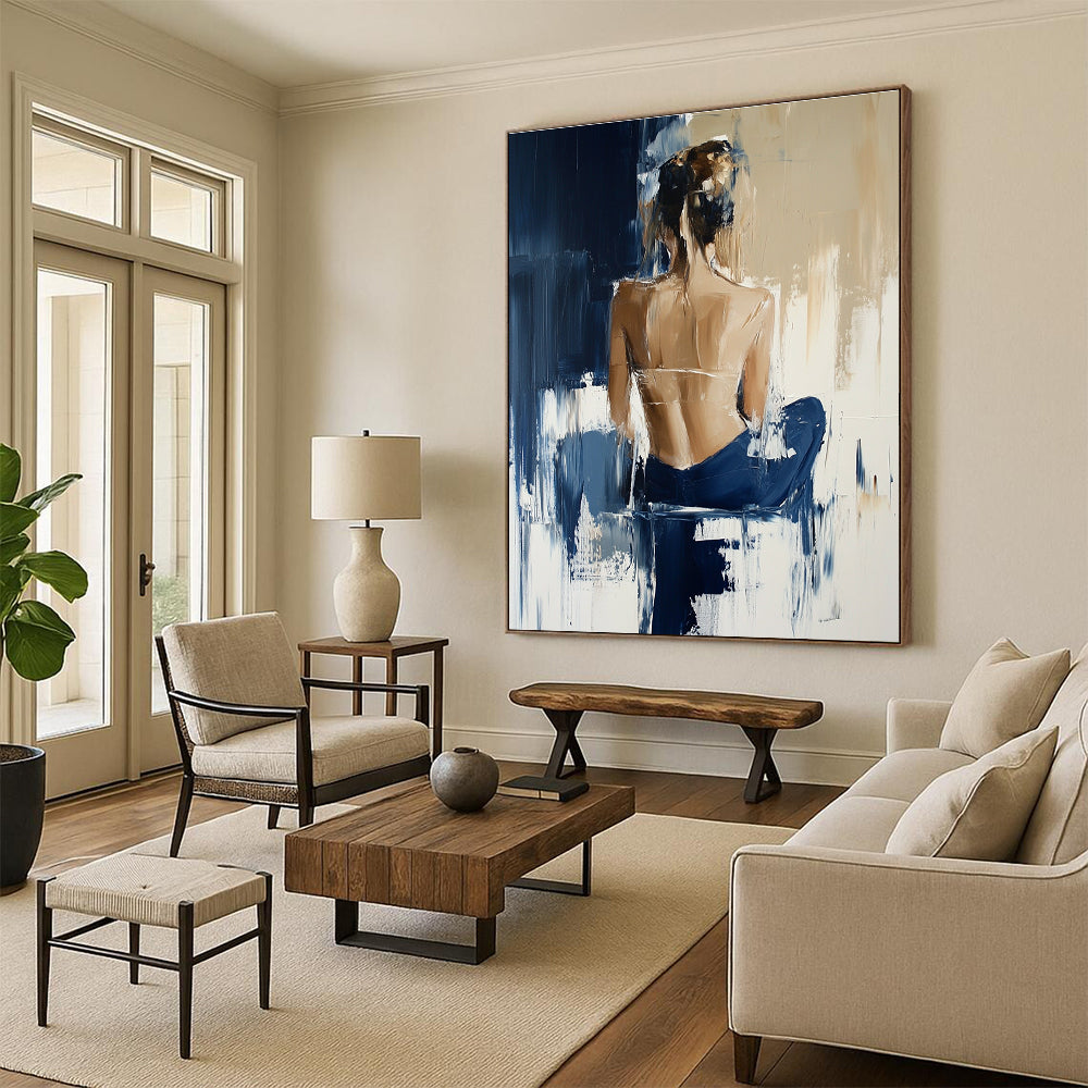 Abstract Female Back Figure for Modern Art Studio & Sophisticated Boudoir STSC175