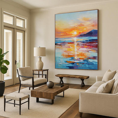 Sea Sunset 2 for Romantic Bedroom & Ocean - Themed Art Studio STSC894