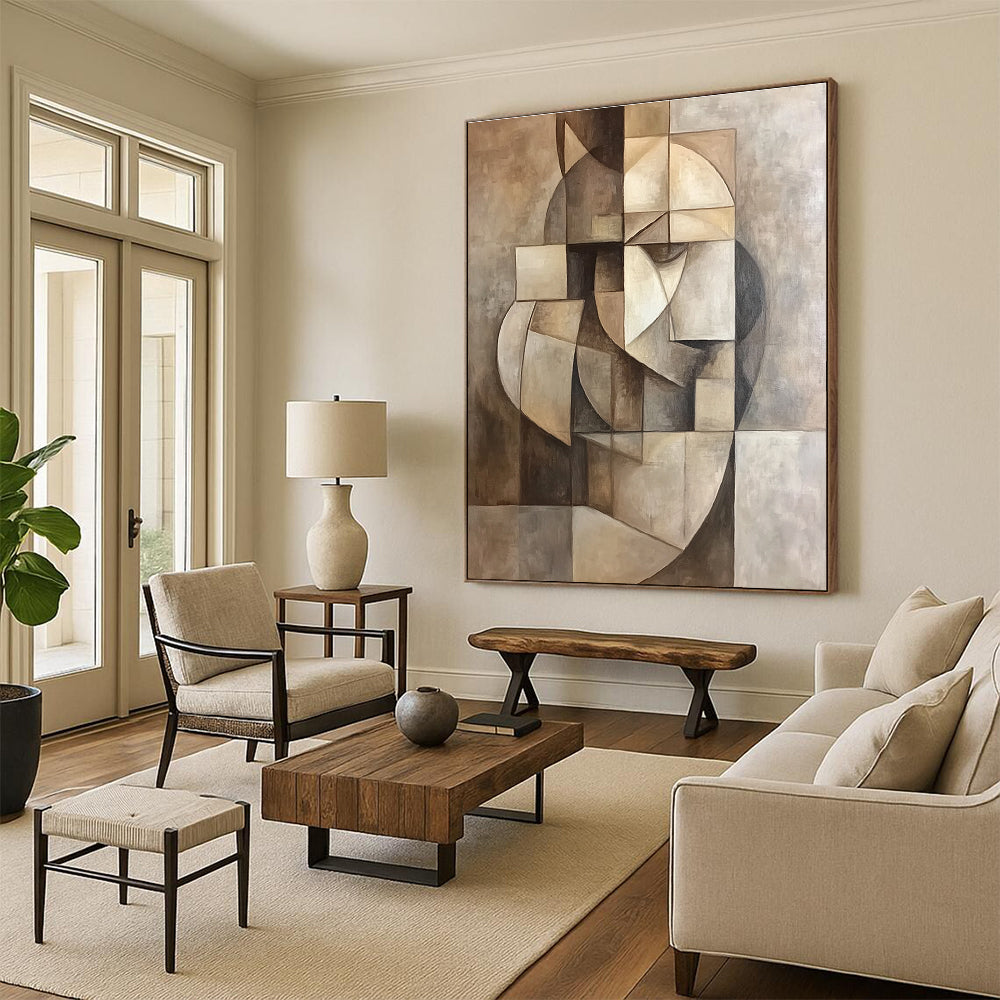 Cubist Abstract Composition for Modern Art Museum & Intellectual Study STSC859