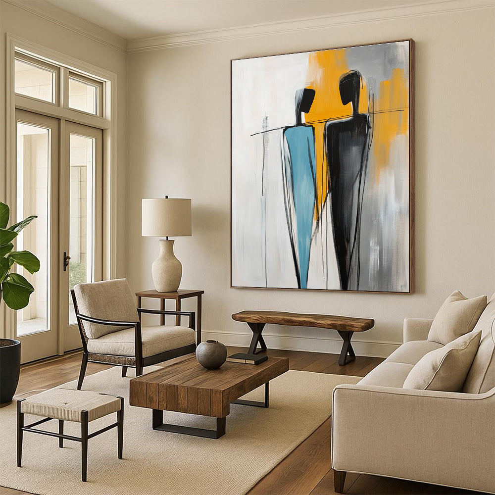 Abstract Two Figures for Creative Workplace & Modern Living Room STSC1146