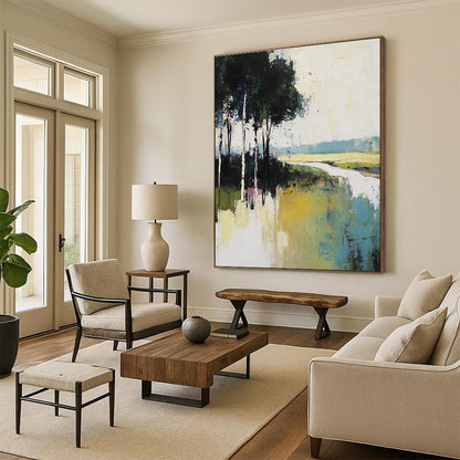 Abstract Landscape with Trees for Living Room & Art Gallery STSC100