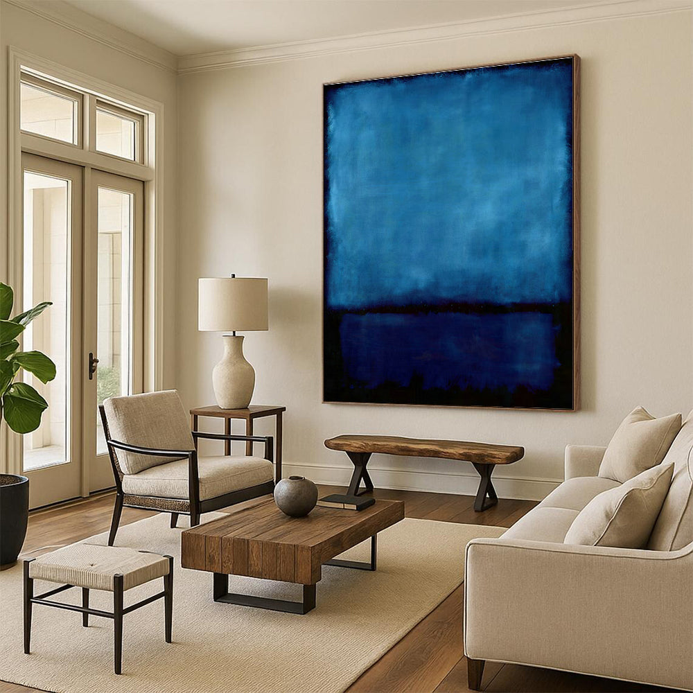 Deep Blue Art for Luxury Hotel Lobby & Meditation Room DLZ2094