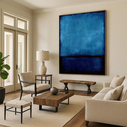Deep Blue Art for Luxury Hotel Lobby & Meditation Room DLZ2094