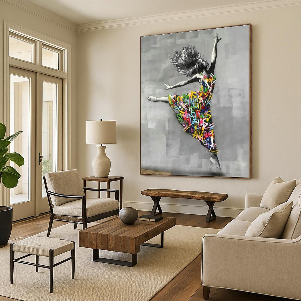Graffiti - Style Dancer Art for Street Art Café & Dance Studio DLZ2305
