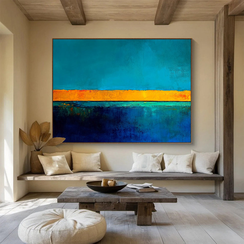 Horizon of Colors Art for Coastal Home Bedroom & Art Gallery Exhibition SC492