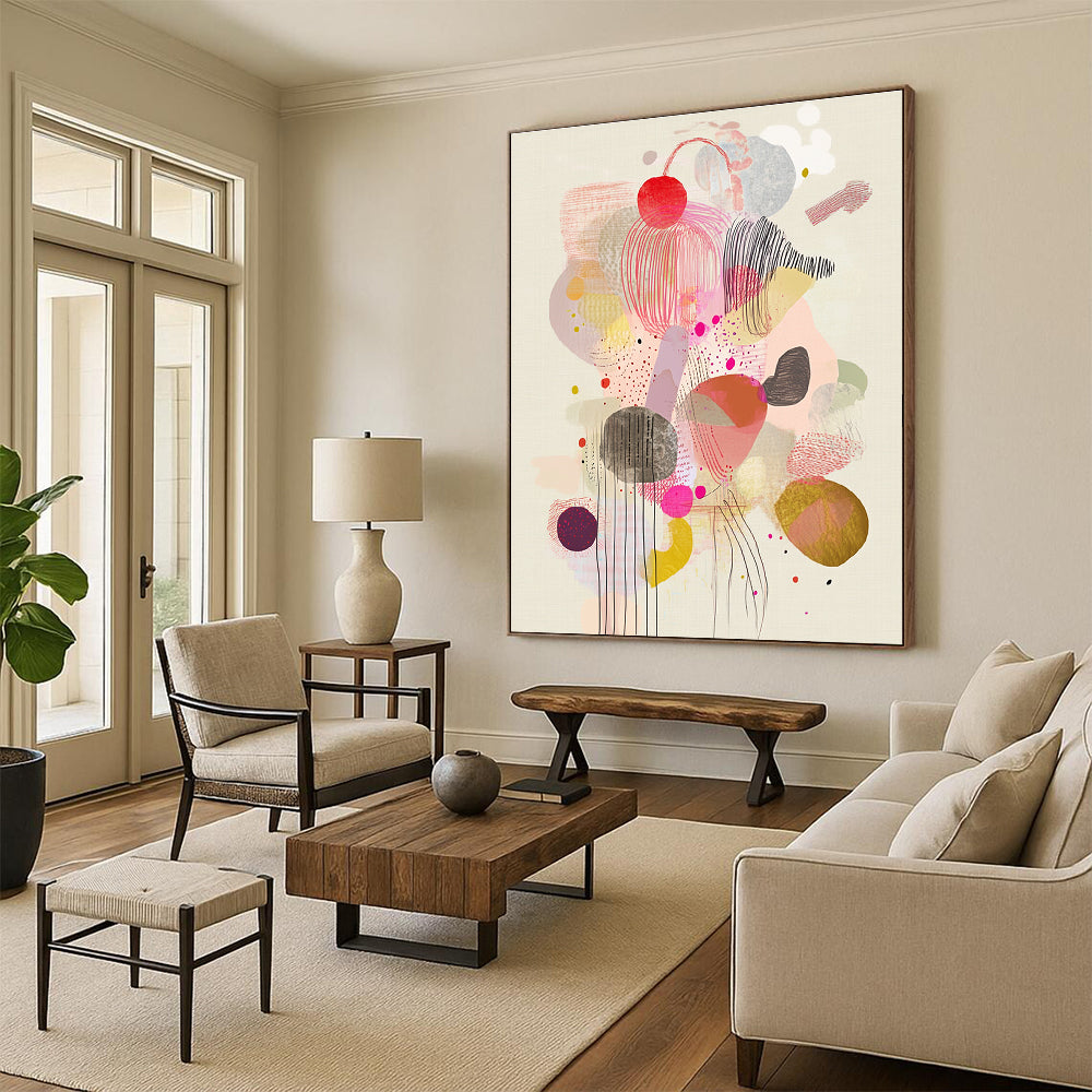 Colorful Abstract Shapes for Vibrant Playroom & Art - Loving Lounge STSC1234