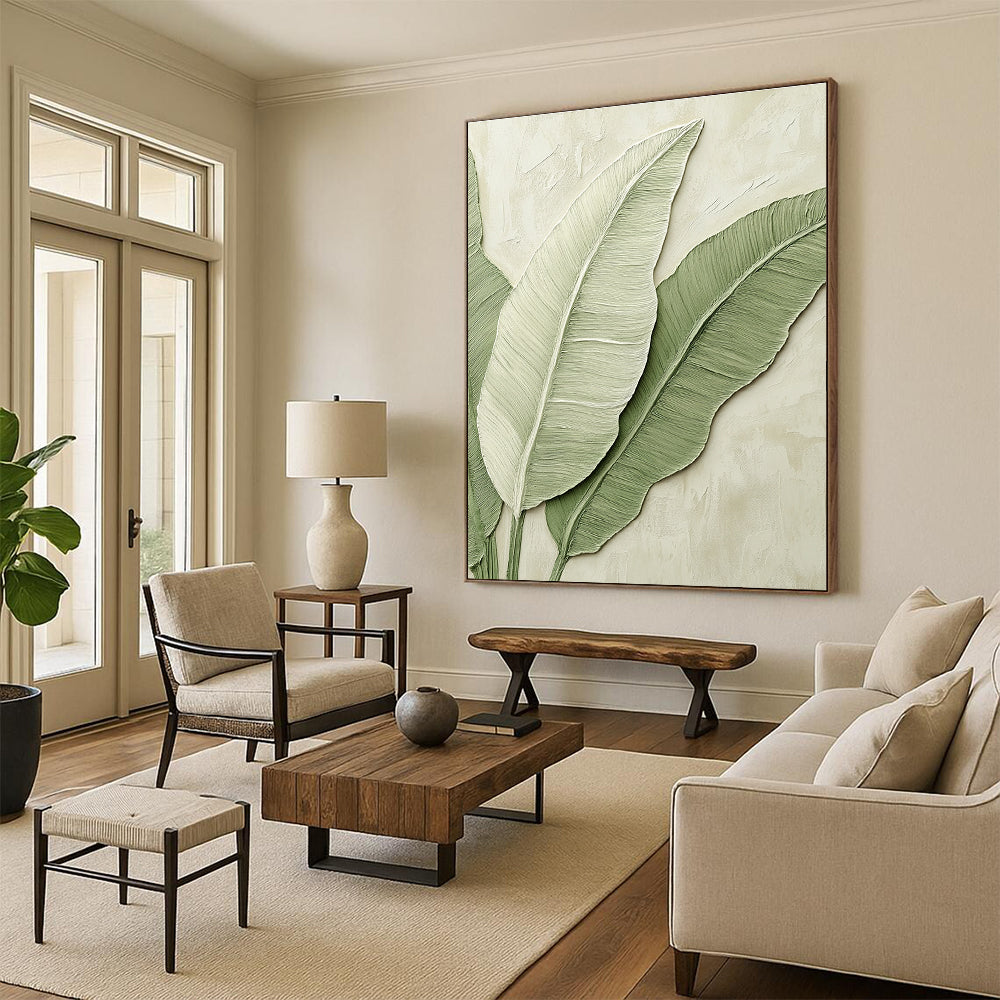Minimalist Tropical Art for Scandinavian Home & Plant - Lover’s Office STSC002