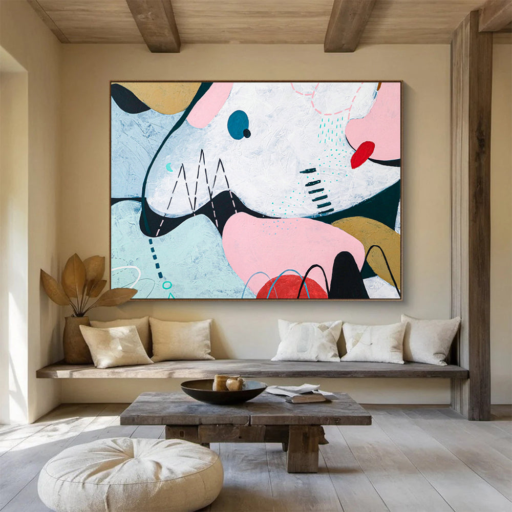 Colorful Soft - Shaped Abstract for Feminine Café DLZ2934
