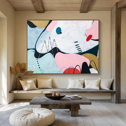 Colorful Soft - Shaped Abstract for Feminine Café DLZ2934