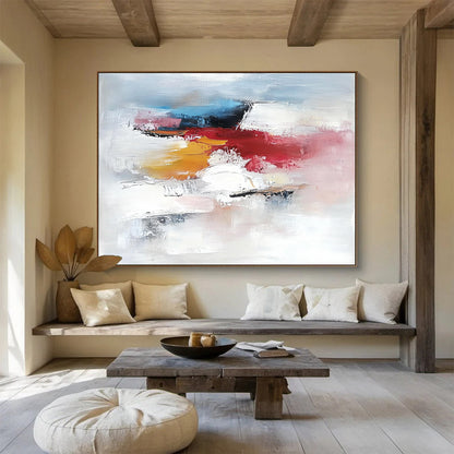 Soft Color Abstract Art for Feminine Boudoir & Calming Wellness Center SC157