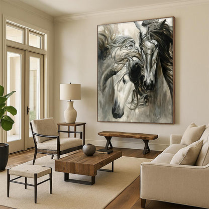 Majestic Horses Art for Horse Ranch & Living Room DLZ2344
