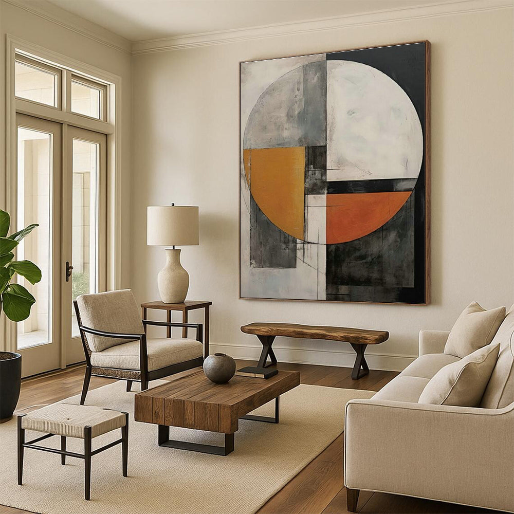 Circular Color - Block Abstract Art for Creative Agency & Art - Loving Lounge DLZ2123