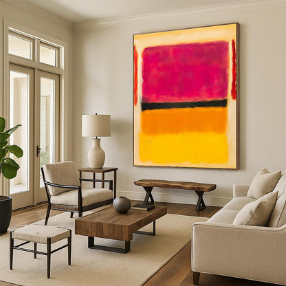 Elegant Color - Block Art for Luxury Lounge & High - End Restaurant DLZ2309
