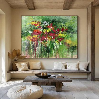 Floral Abstract Art: Infuse Natural Artistic Charm into Your Garden Room DLZ2392
