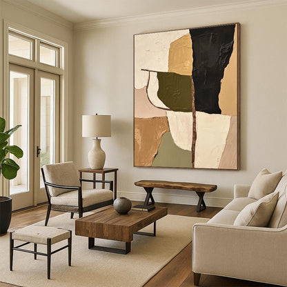 Mixed - Tone Shapes Art for Lounge & Library STSC696