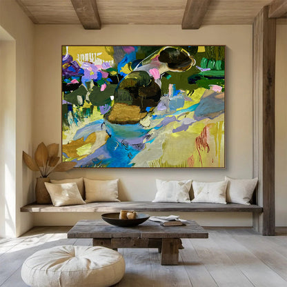 Colorful Animal Abstract Art for Family - Friendly Restaurant Kids’ Zones DLZ3307