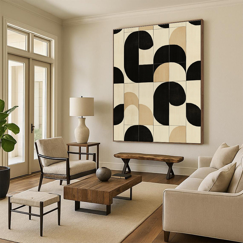 Geometric Pattern Art for Modern Office & Minimalist Living Room STSC1102