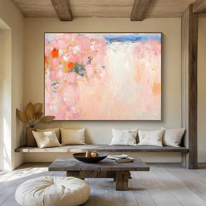 Pink Floral Light - Scene Abstract Art for Charming Vanity Area DLZ2795