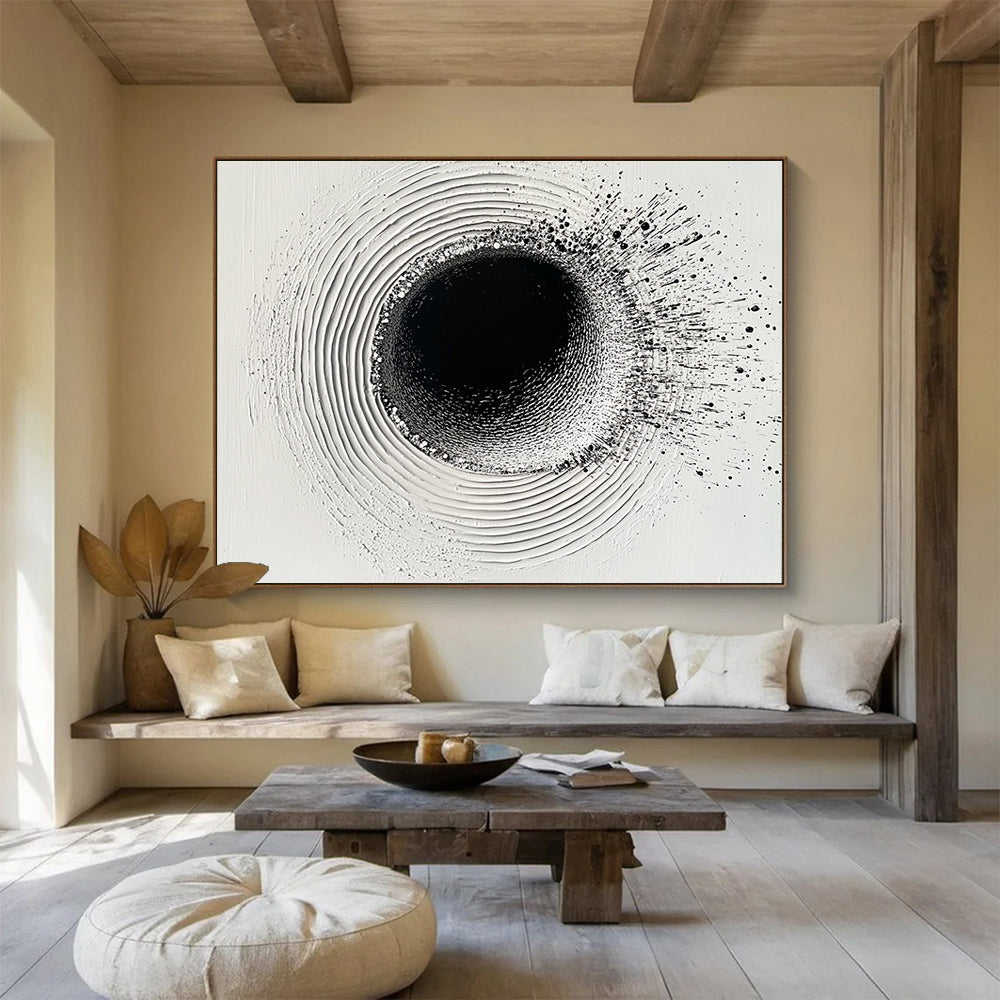 Black Hole Abstraction Art for Science - Themed Museum & Contemporary Office SC435