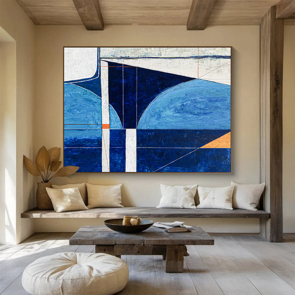 Geometric Line Abstract Art for Modern Office Reception DLZ2924