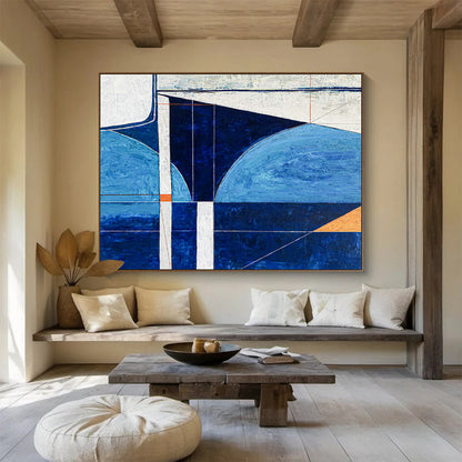 Geometric Line Abstract Art for Modern Office Reception DLZ2924