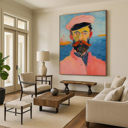 Portrait Art with Coastal Background for Nautical - Themed Restaurant & Art - Focused B&B DLZ1762