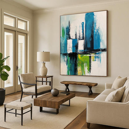 Colorful City Abstract for Urban Apartment & Creative Studio STSC281