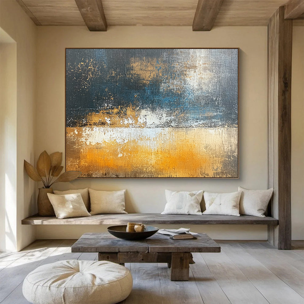 Dark Tonal Abstract Flow Art for Industrial - Chic Bar & Moody Art Studio SC109