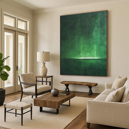 Dark Green Abstract Art for Bedroom & Hallway DLZ0312