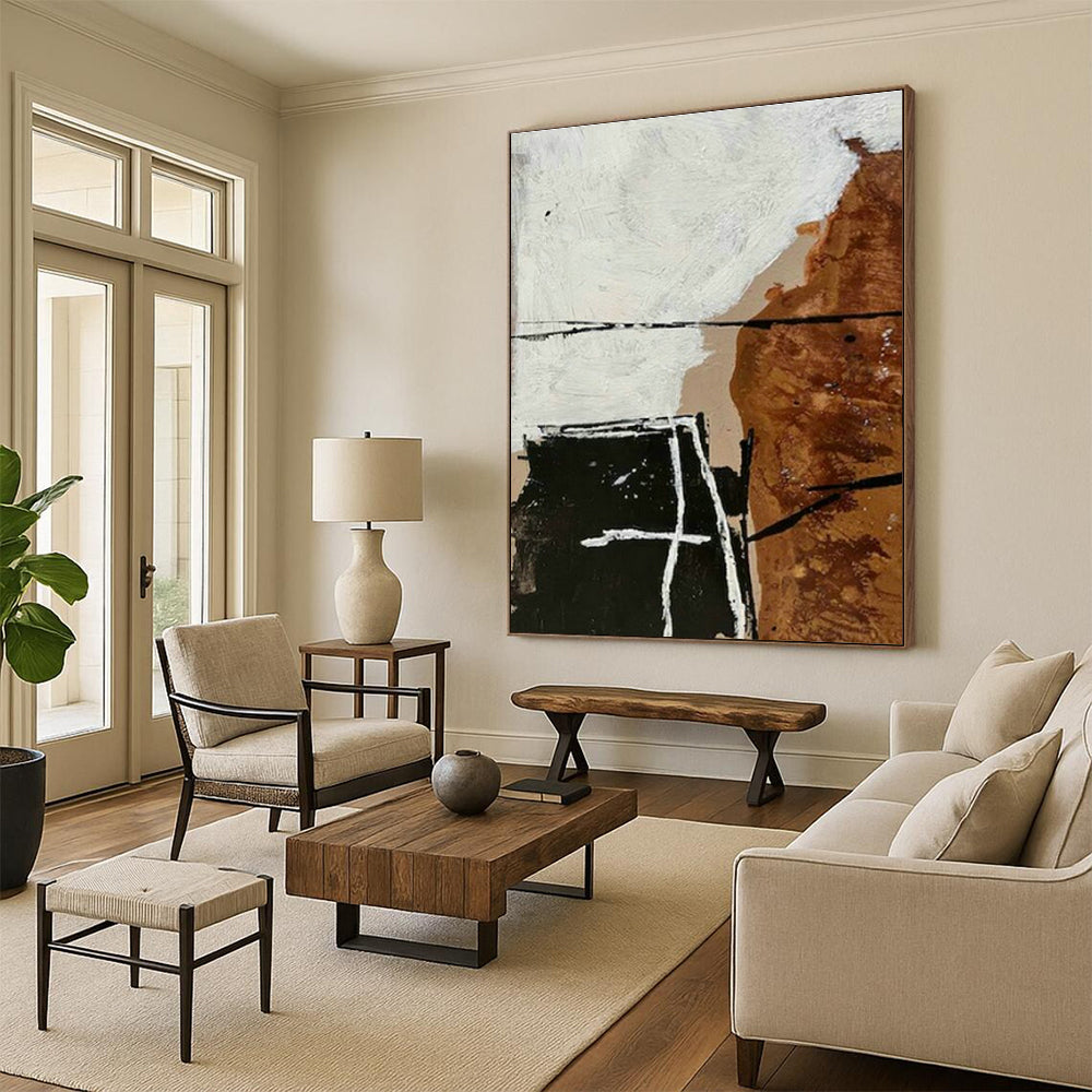 Bold Mixed - Tone Abstract Art for Industrial Loft & Creative Studio DLZ2014