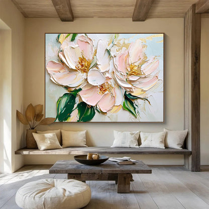 3D Pink Flowers Art for Wedding Venue & Feminine Boudoir SC123