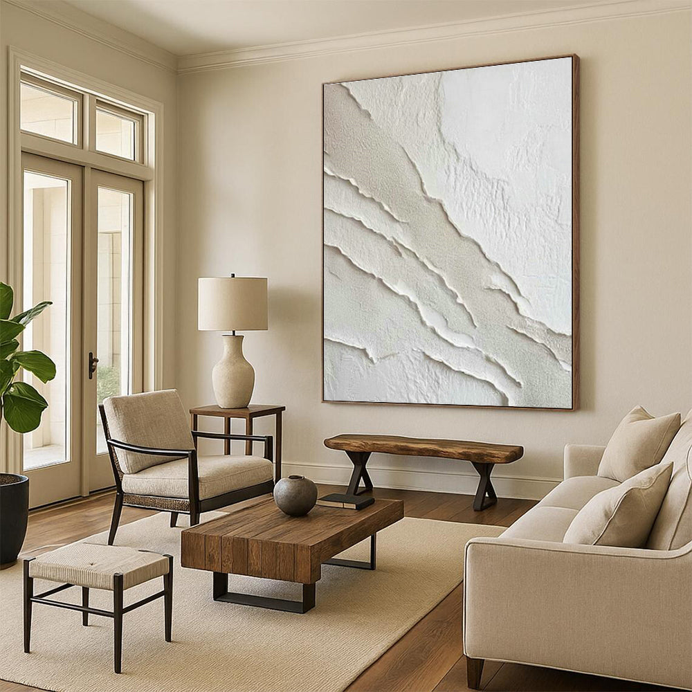 White Relief Art for Modern Home Gallery Wall Highlights DLZ0266