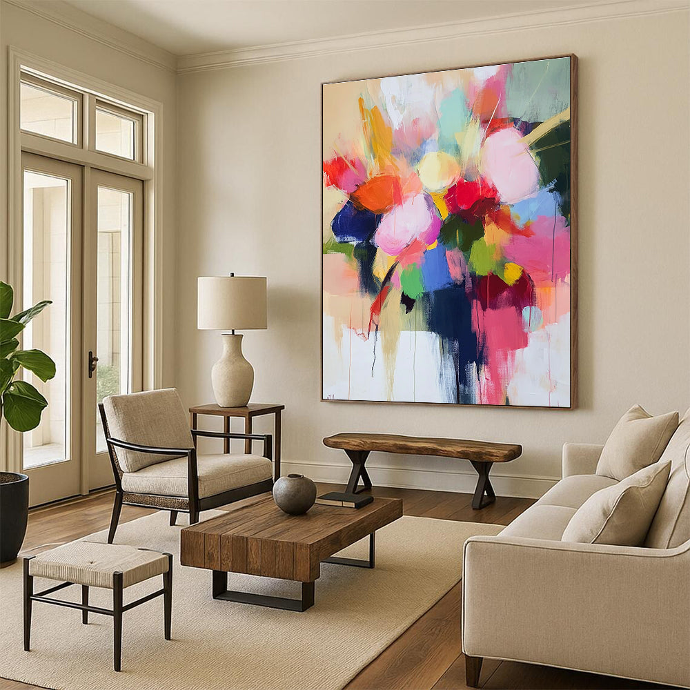 Colorful Abstract Floral Bouquet for Bohemian Home & Wedding Venue STSC773