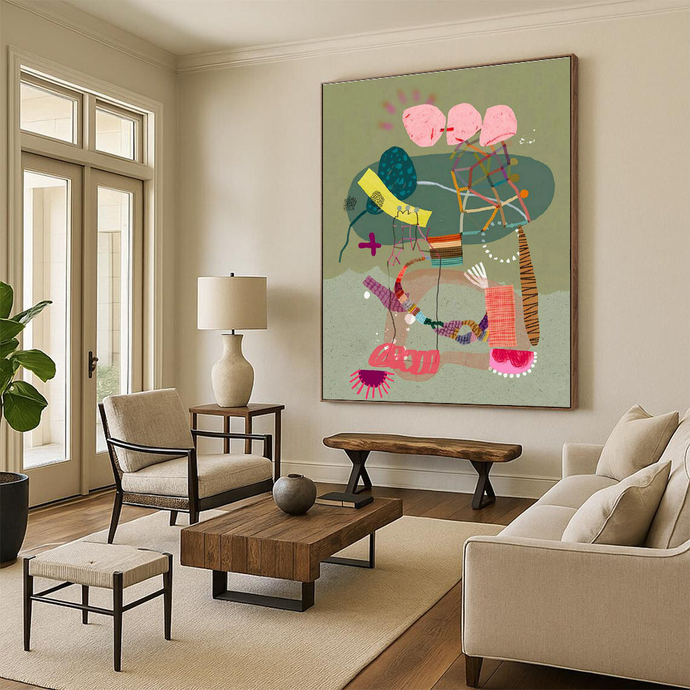 Creative Collage Art for Trendy Home Office Inspiration Walls DLZ0175