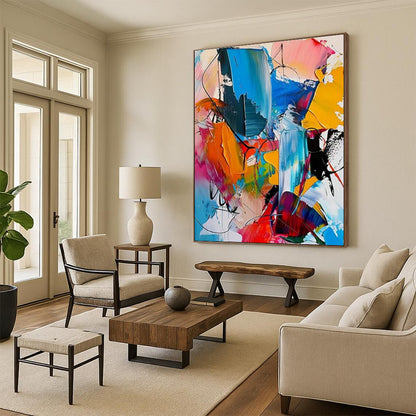 Vivid Abstract Painting 1 for Living Room & Office DLZ0356