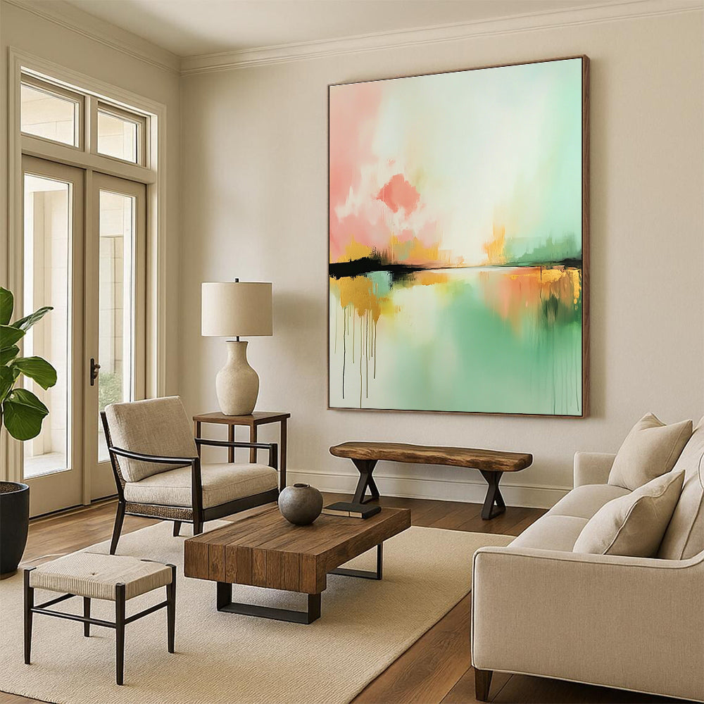Colorful Dreamy Lake Art for Nursery & Creative Studio STSC086