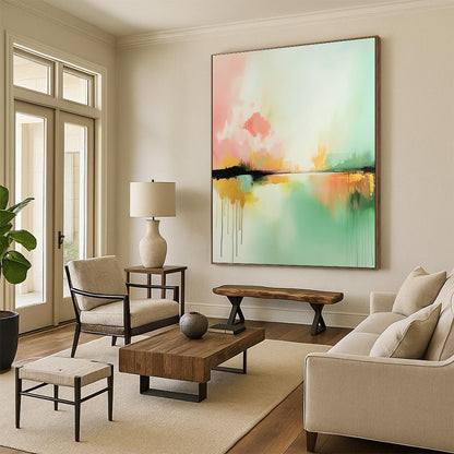 Colorful Dreamy Lake Art for Nursery & Creative Studio STSC086