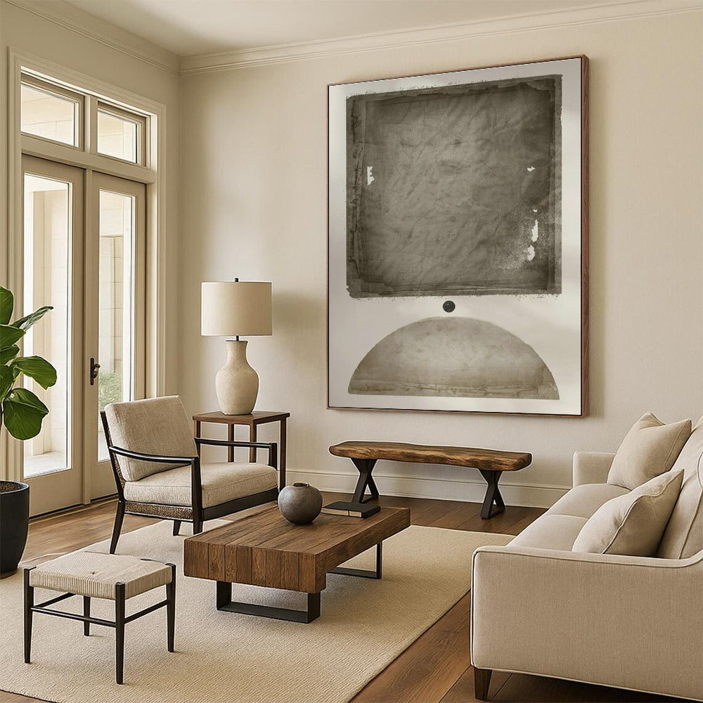 Textured Grey & Black Art for Industrial - Style Lounge & Art - Driven Workplace DLZ1369