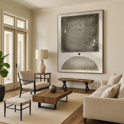 Textured Grey & Black Art for Industrial - Style Lounge & Art - Driven Workplace DLZ1369