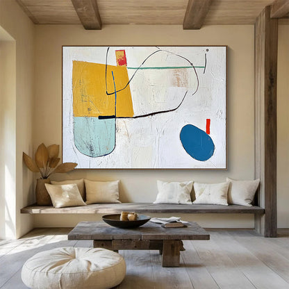 Geometric Abstract Shapes Art for Modern Nursery & Creative Office Space SC298
