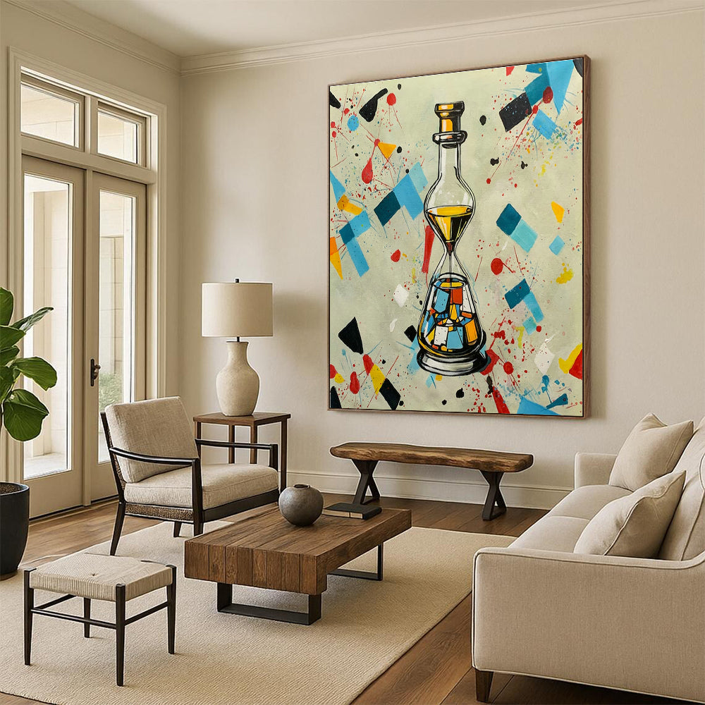 Creative Bottle - Shaped Abstract Art for Artistic Bar & Eclectic Home Living Room DLZ1594