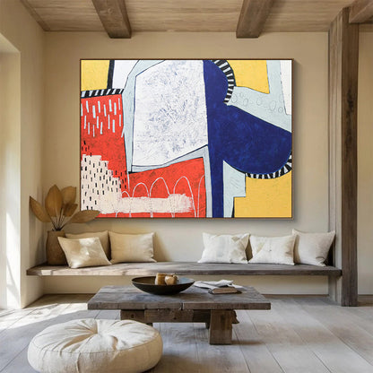 Color - Clash Geometric Abstract Art for Trendy Retail Store DLZ2928