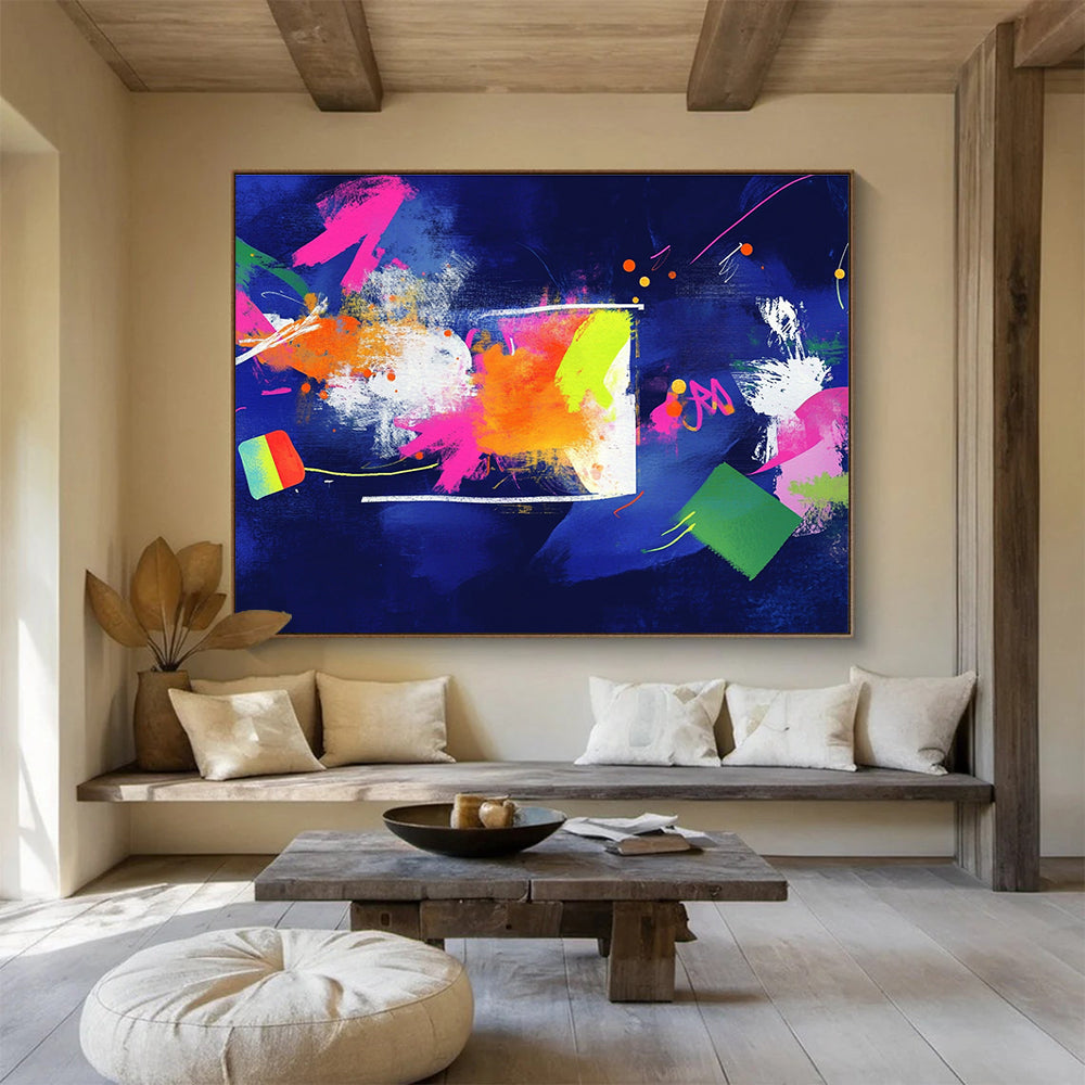 Neon Color Splash Art for Trendy Nightclub & Creative Studio SC460