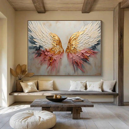3D Wing Relief Art for Bohemian - Style Café Photo Spots DLZ3247
