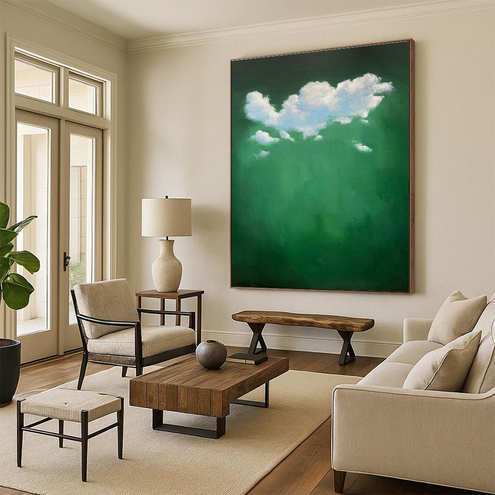 Green Clouds Painting for Botanical Garden Center & Wellness Spa DLZ0614